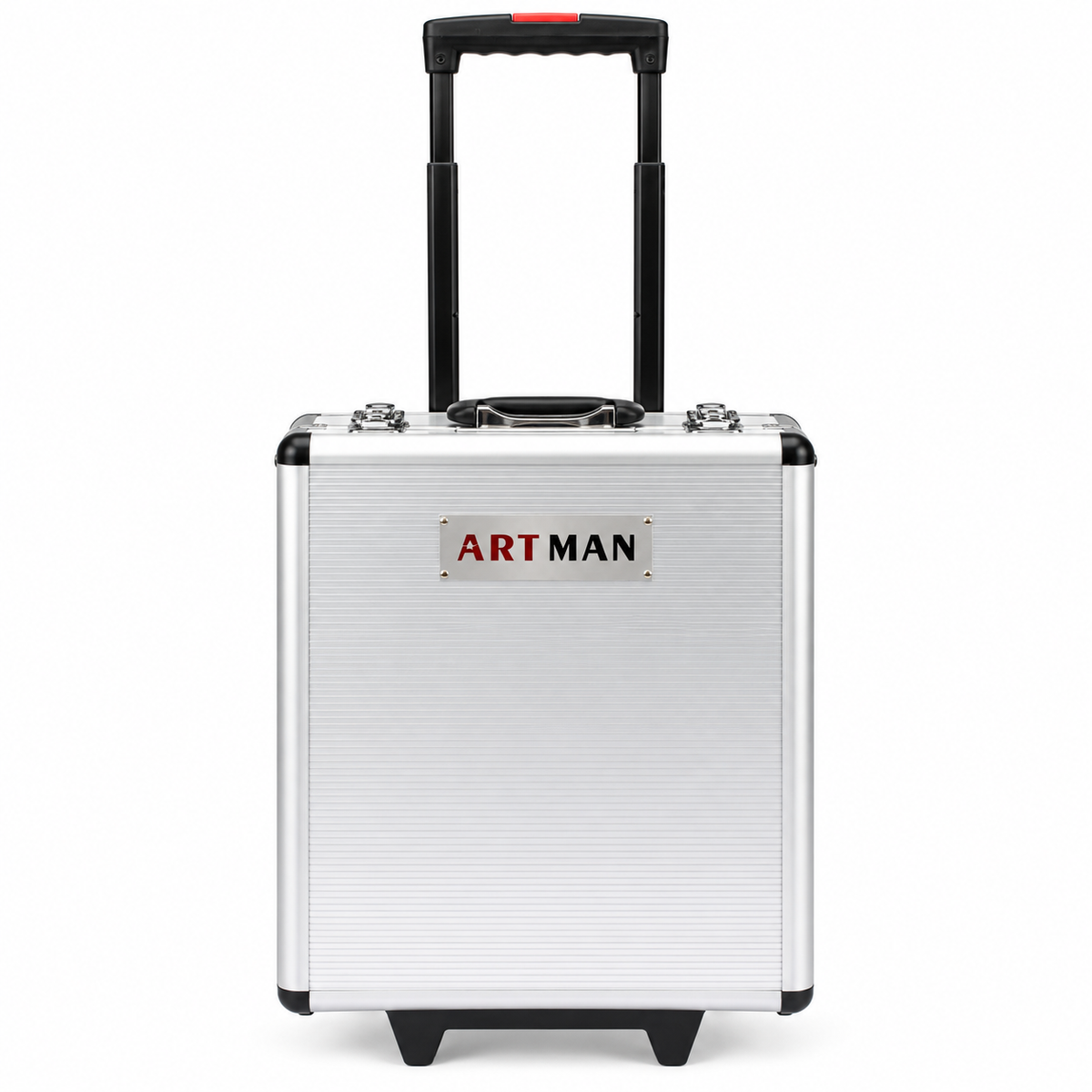 899-Piece Home Tool Kit with Rolling Silver Case, front view on white
