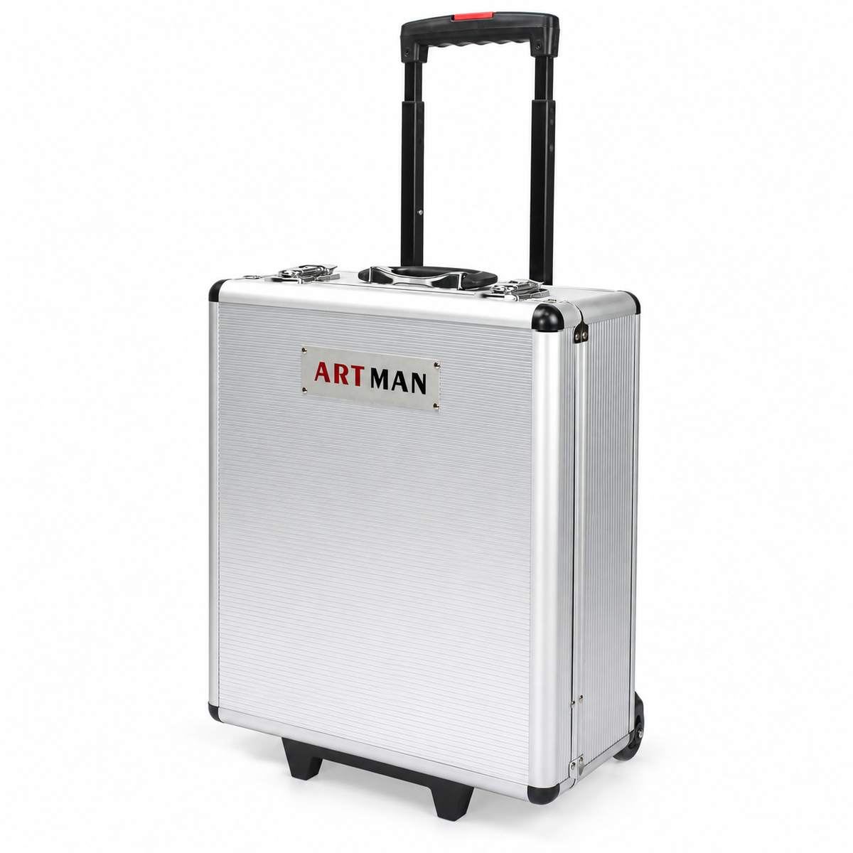 899-Piece Home Tool Kit with Rolling Silver Case, left-front view on white