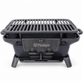 16-in. Cast Iron Charcoal Tabletop Grill, Black, front view on white